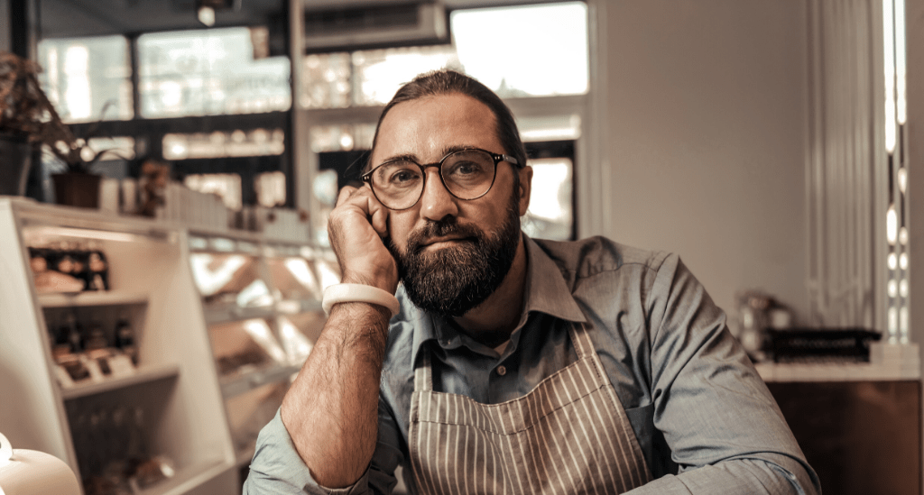 Independent business owner on the phone