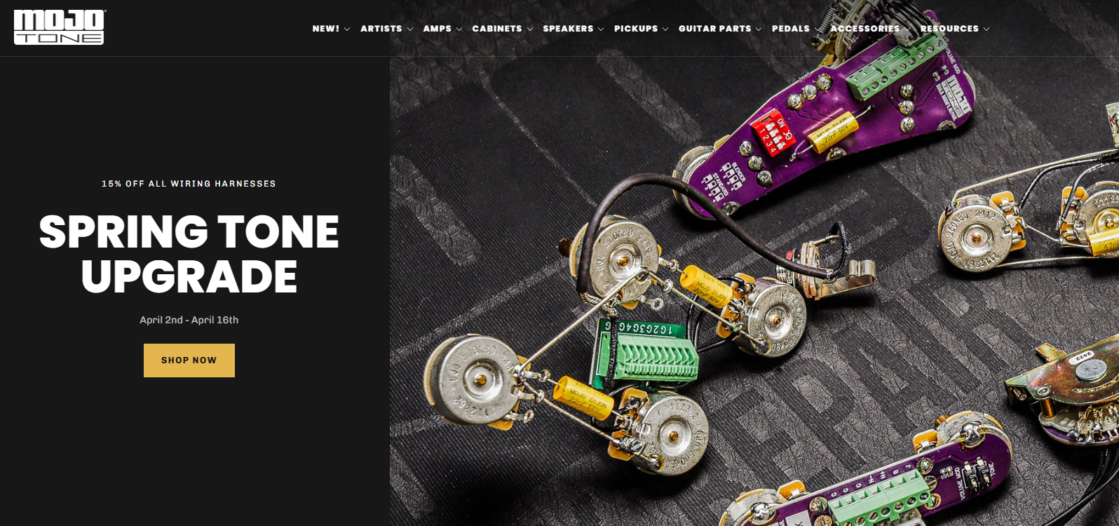 Mojotone website example